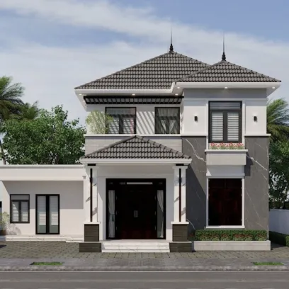 Mẫu nhà 2 tầng ấn tượng nổi bật
