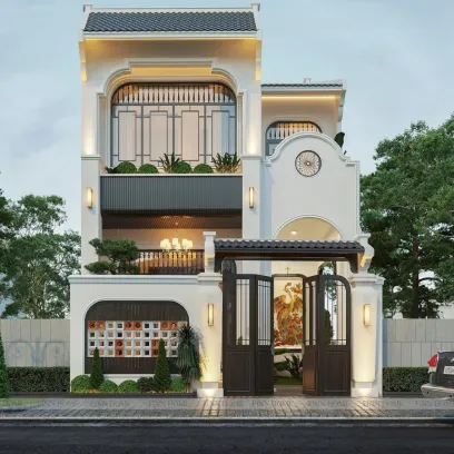 Mẫu nhà 2 tầng ấn tượng nổi bật