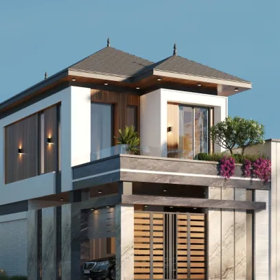 Mẫu nhà 2 tầng ấn tượng nổi bật