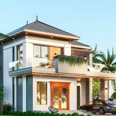 Mẫu nhà 2 tầng ấn tượng nổi bật