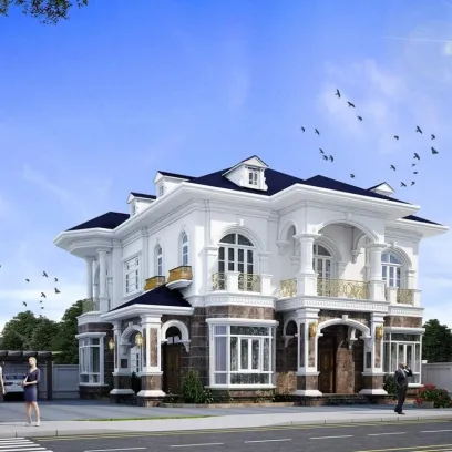 Mẫu nhà mái Nhật sang trọng hiện đại