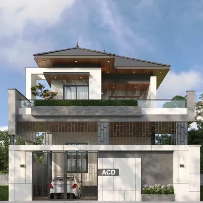 Mẫu nhà phố sang trọng thời thượng