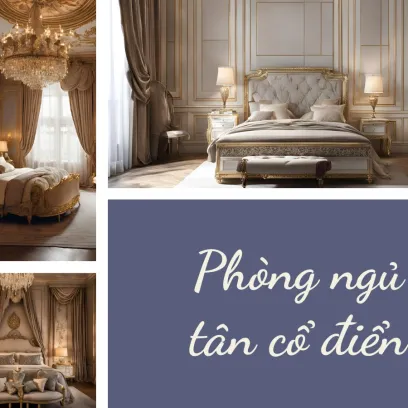 Phòng ngủ phong cách tân cổ điển