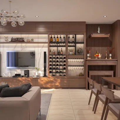 Thiết kế căn hộ thoáng mát và rộng rãi
