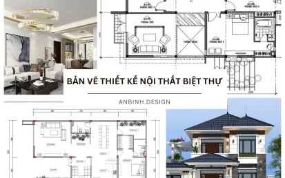 199+ bản vẽ thiết kế nội thất biệt thự ĐẸP với mọi phong cách