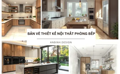 99+ bản vẽ thiết kế nội thất phòng bếp ĐẸP tiện nghi