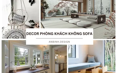 Có nên decor phòng khách không sofa? [GIẢI ĐÁP]