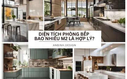 Diện tích phòng bếp bao nhiêu m2 là hợp lý?