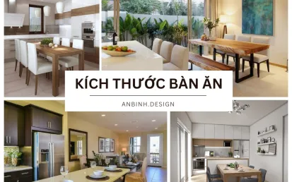 Kích Thước Bàn Ăn Đa Dạng Size