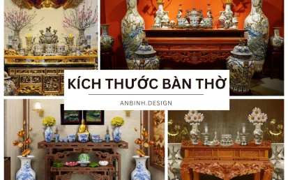 Kích Thước Bàn Thờ Chuẩn Phong Thủy