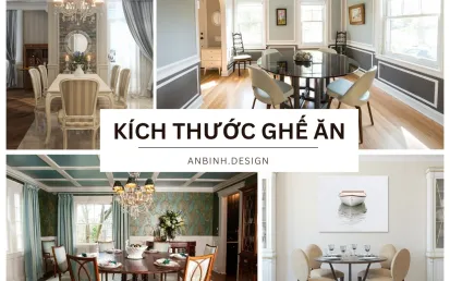 Kích Thước Ghế Ăn Cho Người Việt Nam