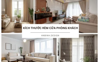 Hướng dẫn chọn kích thước rèm cửa phòng khách CHUẨN