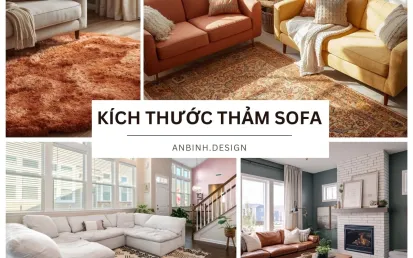 Cách chọn kích thước thảm sofa đẹp CHUẨN hài hòa
