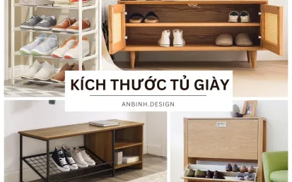 Kích Thước Tủ Giày Tiêu Chuẩn Hiện Nay