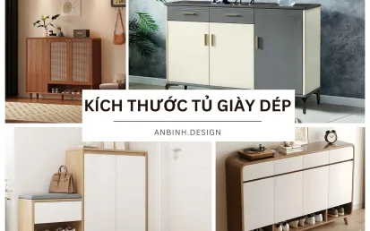 Kích thước tủ giày dép TIÊU CHUẨN hiện nay