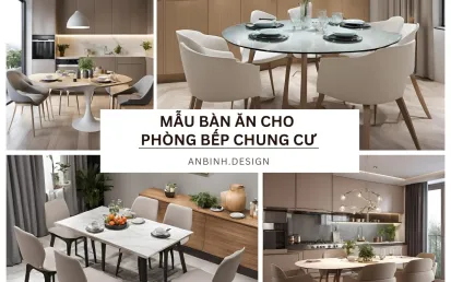 Mẫu Bàn Ăn Cho Phòng Bếp Chung Cư