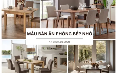 Mẫu Bàn Ăn Phòng Bếp Nhỏ Được Ưa Chuộng