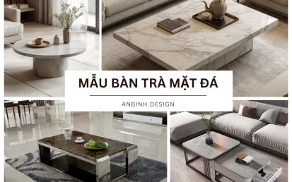 29+ mẫu bàn trà mặt đá cho phòng khách