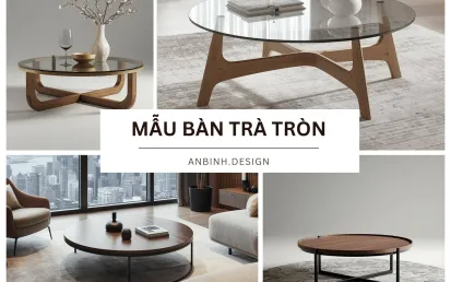 69+ Mẫu bàn trà tròn đẹp cho phòng khách