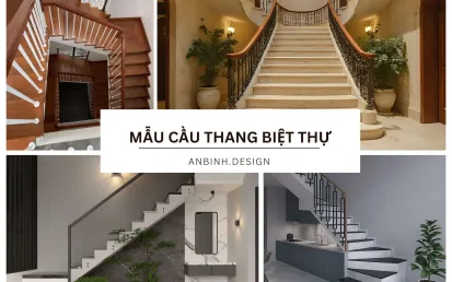 Mẫu cầu thang biệt thự