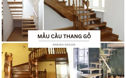 Mẫu cầu thang gỗ đẹp nhất hiện nay