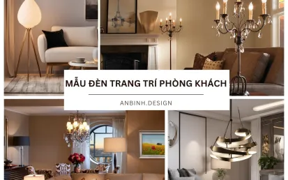 Mẫu đèn trang trí phòng khách hiện đại, độc đáo