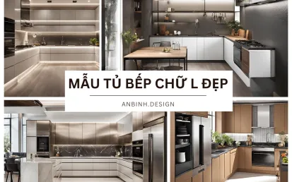 25+ Mẫu Tủ Bếp Chữ L Đẹp Nhất