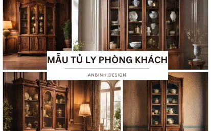 Mẫu tủ ly phòng khách HOT nhất hiện nay