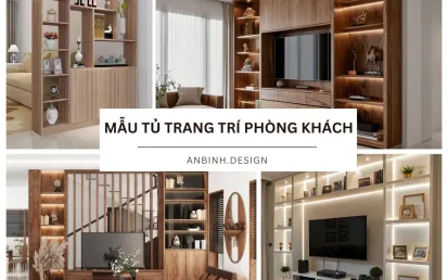 99+ mẫu tủ trang trí phòng khách đẹp SANG TRỌNG hot nhất