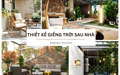 Thiết Kế Giếng Trời Sau Nhà