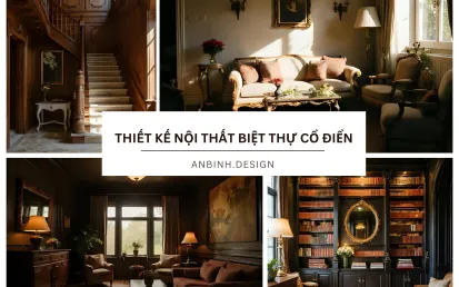 Thiết kế nội thất biệt thự cổ điển