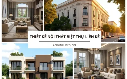 Thiết kế nội thất biệt thự liền kề đẹp mắt