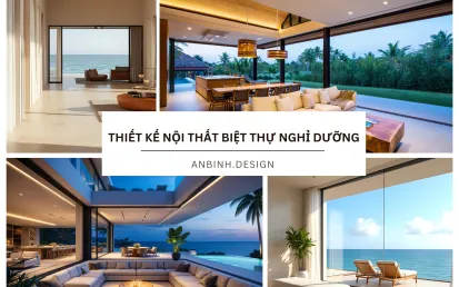 Thiết kế nội thất biệt thự nghỉ dưỡng