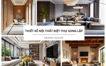 Thiết kế nội thất biệt thự song lập