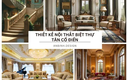 Thiết kế nội thất biệt thự tân cổ điển​ ấn tượng