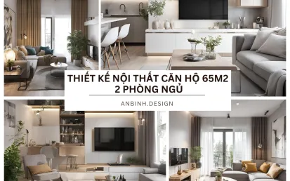 Mẫu Thiết Kế Nội Thất Căn Hộ 65m2 2 Phòng Ngủ