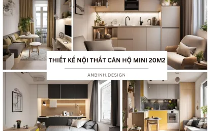 Giải pháp thiết kế nội thất căn hộ mini 20m2