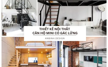 5+ Mẫu thiết kế nội thất căn hộ mini có gác lửng