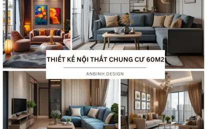 Ý tưởng thiết kế nội thất chung cư 60m2 đẹp