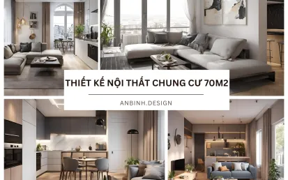 Hướng dẫn thiết kế nội thất chung cư 70m2