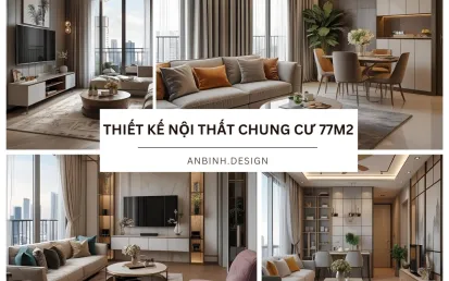Bí quyết thiết kế nội thất chung cư 77m2