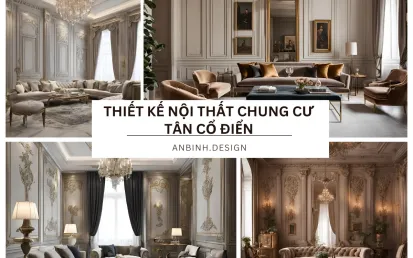 Thiết kế nội thất chung cư tân cổ điển