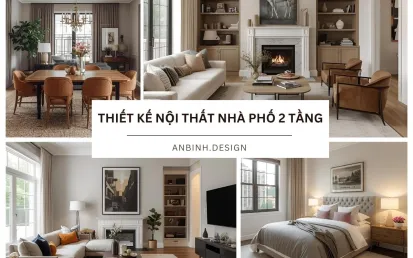 Thiết kế nội thất nhà phố 2 tầng​