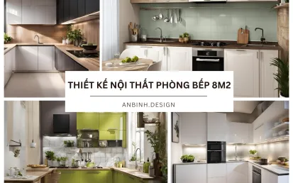 Mẹo thiết kế nội thất phòng bếp 8m2 GỌN - ĐẸP