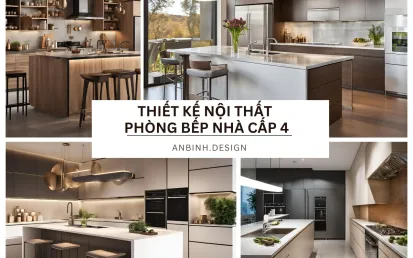 Mẫu Thiết Kế Nội Thất Phòng Bếp Nhà Cấp 4 Đẹp