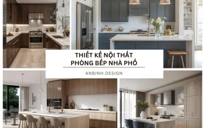 Thiết kế nội thất phòng bếp nhà phố​
