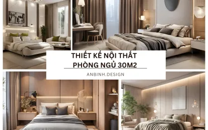 Thiết Kế Nội Thất Phòng Ngủ 30m2 Cao Cấp