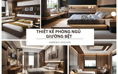 Thiết Kế Phòng Ngủ Giường Bệt Độc Đáo