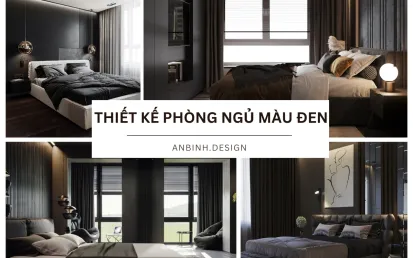 Thiết Kế Phòng Ngủ Màu Đen Cá Tính