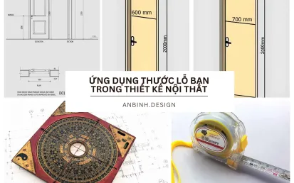 Ứng dụng thước lỗ ban trong thiết kế nội thất CHUẨN NHẤT